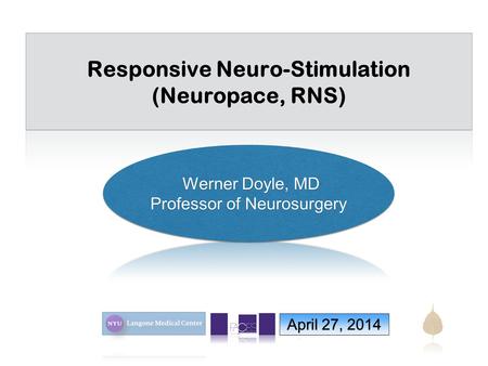 Responsive Neuro-Stimulation
