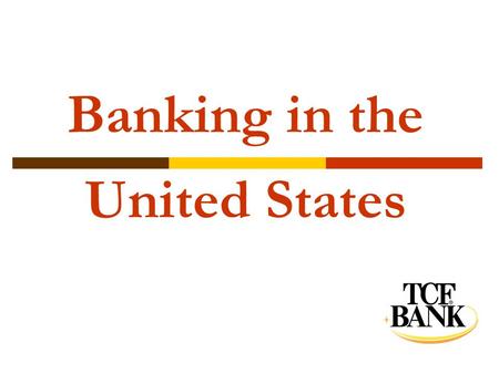 Banking in the United States