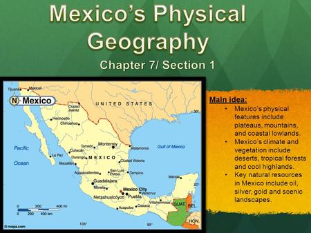 Mexico’s Physical Geography
