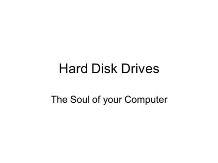 The Soul of your Computer