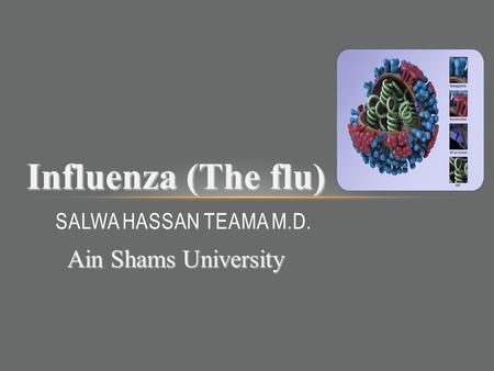 Influenza (The flu) Ain Shams University Salwa Hassan Teama M.D.