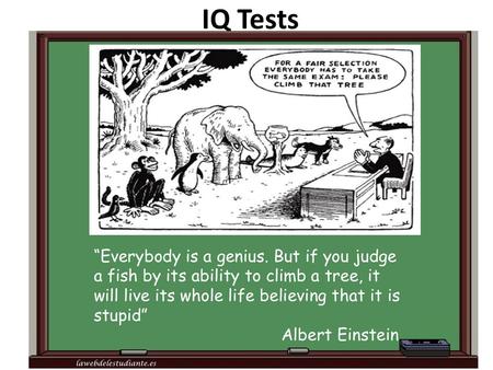 IQ Tests. IQ (intelligence quotient) measures mental ability Most well-known IQ test: Stanford-Binet Intelligence Scale developed in Paris in the early.
