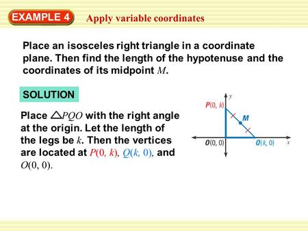 EXAMPLE 4 Apply variable coordinates