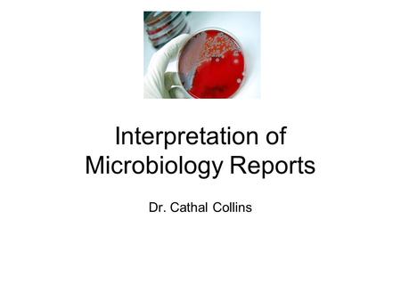 Interpretation of Microbiology Reports