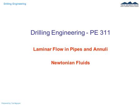 Laminar Flow in Pipes and Annuli
