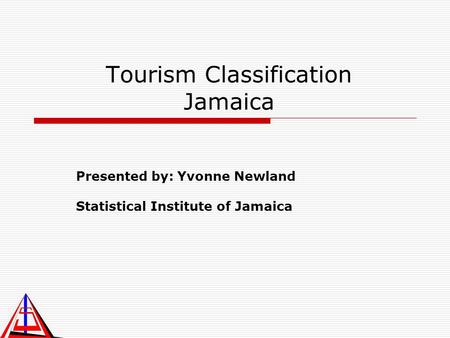Tourism Classification Jamaica