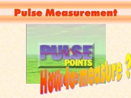 Pulse Measurement Carotid Pulse Measurement by hand.