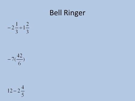 Bell Ringer. S OLVING 1-S TEP I NTEGER E QUATIONS Objective: Objective: To solve one-step integer equations using addition, subtraction, multiplication,