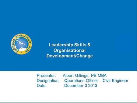 Leadership Skills & Organisational Development/Change