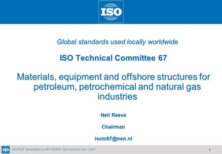 ISO Technical Committee 67