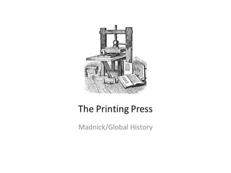 Madnick/Global History