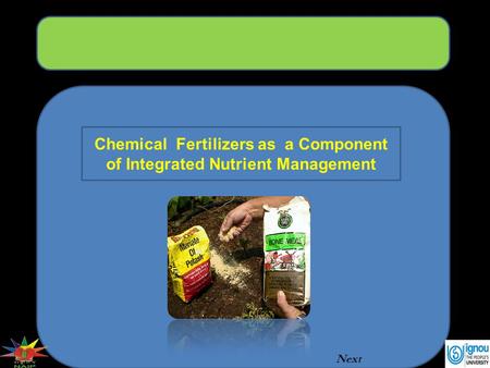 Chemical Fertilizers as a Component of Integrated Nutrient Management