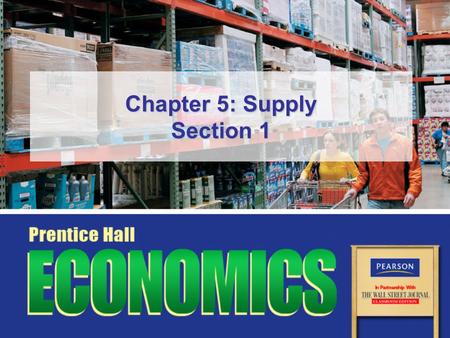 Chapter 5: Supply Section 1