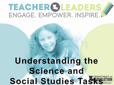 Understanding the Science and Social Studies Tasks.