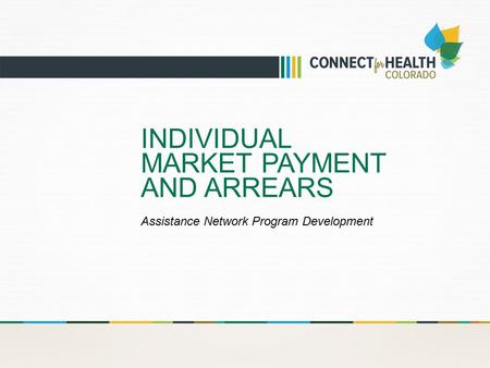 INDIVIDUAL MARKET PAYMENT AND ARREARS Assistance Network Program Development.