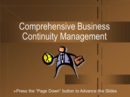 Comprehensive Business Continuity Management