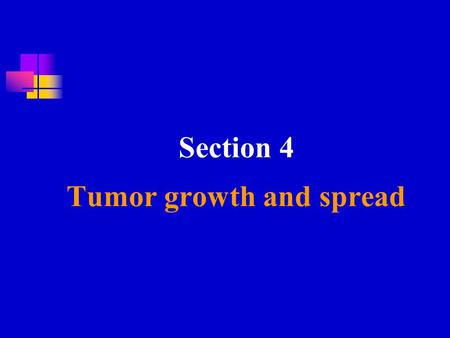 Tumor growth and spread