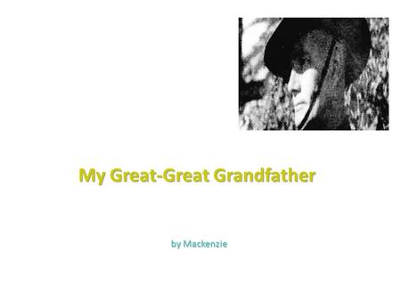 My Great-Great Grandfather by Mackenzie. On 1 June 1893 my great-great grandfather, Sidney Philip Steed, was born in Leichhardt. He was the eldest of.