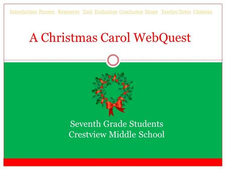 A Christmas Carol WebQuest