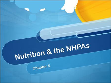 Nutrition & the NHPAs Chapter 5. CARBOHYDRATES Are a macronutrient therefore we need large quantities per day. When carbohydrates are eaten, the body.