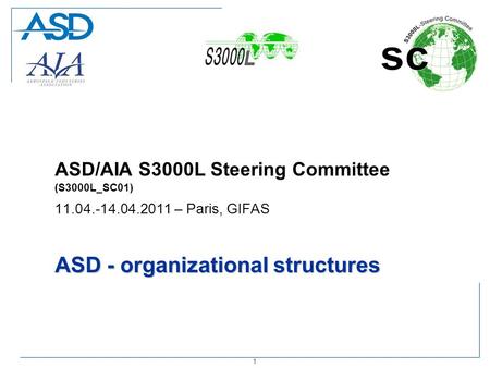 ASD - organizational structures