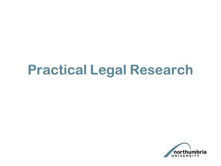 Practical Legal Research