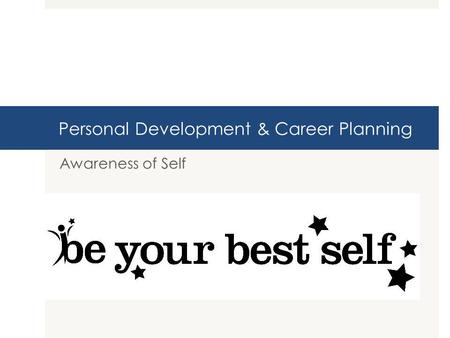 Personal Development & Career Planning