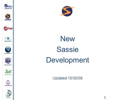 1 New Sassie Development Updated 10/30/09. 2 Sneak Preview – New CSS shop views in beta.