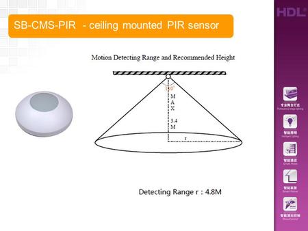 SB-CMS-PIR - ceiling mounted PIR sensor. Subnet ID and Device ID Device Remark Change the ID if needed.