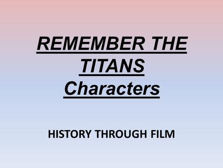 remember the titans short summary
