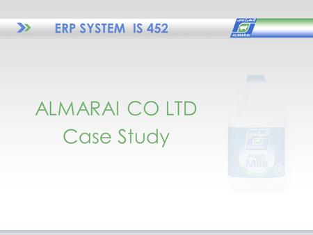 ALMARAI CO LTD Case Study