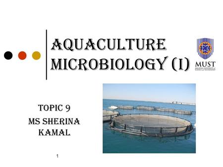 Aquaculture microbiology (I)