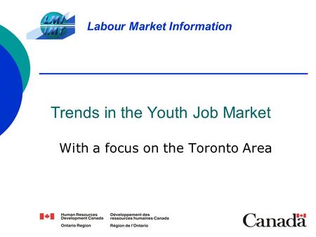 Trends in the Youth Job Market