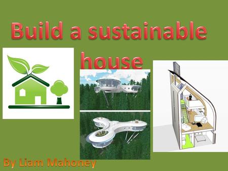What Am I Doing? For the collaborative unit I chose number two, which is to design a house that is green and sustainable. I have designed an actual 3d.