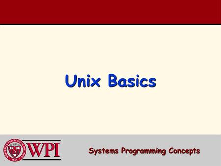 Systems Programming Concepts