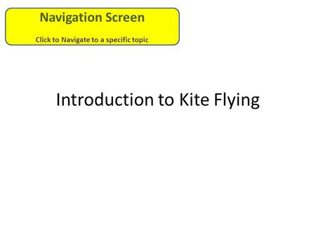 Introduction to Kite Flying