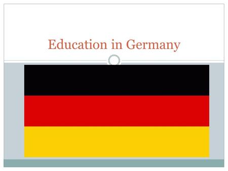 Education in Germany. Important Facts Each German state has a slightly different school system There is a primary level and two secondary levels.