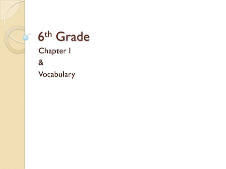 6 th Grade Chapter 1 & Vocabulary. Vocabulary Health ◦ A state of well being that includes physical, mental, emotional, spiritual, and social aspects.