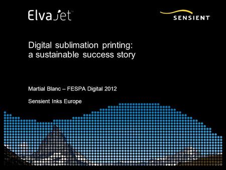 Digital sublimation printing: a sustainable success story