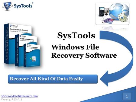SysTools Windows File Recovery Software Recover All Kind Of Data Easily 1 1  1.