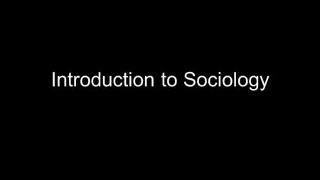 Introduction to Sociology. Sociology Defined Charon and Vigilant (2009, p. 5) define sociology as a perspective and an academic discipline that examines.