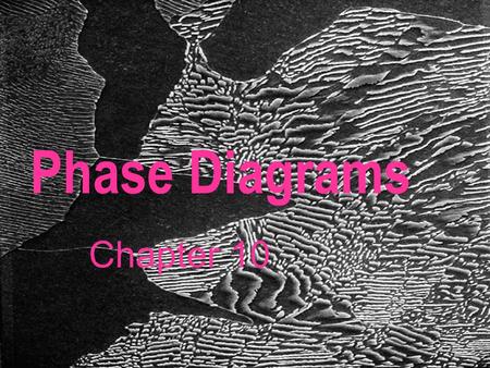 Phase Diagrams Chapter 10.