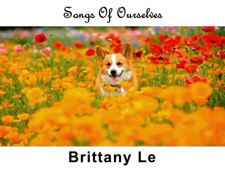 Songs Of Ourselves Brittany Le.