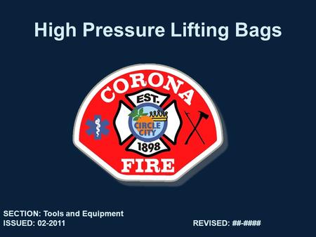 High Pressure Lifting Bags