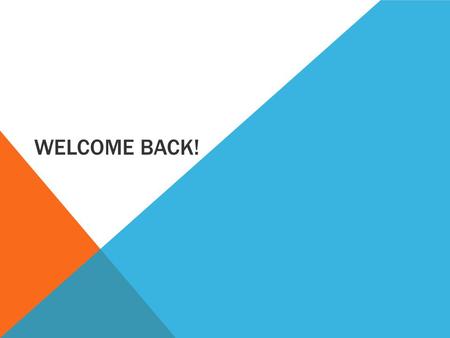 WELCOME BACK!. LEARNING INTENTIONS Students will be able to: Suggest and justify a preferred management style in HRM Explain the link between business.