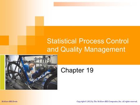 Statistical Process Control and Quality Management