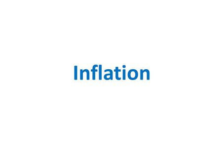 Inflation. An increase in the general (average) price level of goods and services in the economy Deflation A decrease in the general (average) price level.