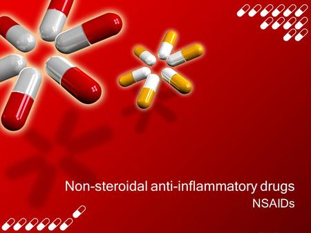 Non-steroidal anti-inflammatory drugs