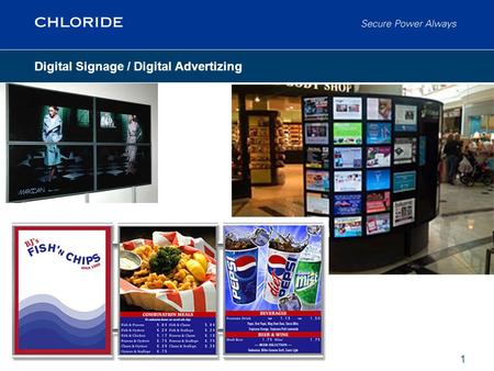 1 Digital Signage / Digital Advertizing. 2 The use of LCD displays to convey a message, instructions, information, directions, and advertise.