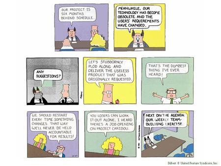 Dilbert © United Feature Syndicate, Inc.. © Keith Vander Linden, 2012 2 Analysis ● Principles Principles ● Specification Specification – Unified modeling.